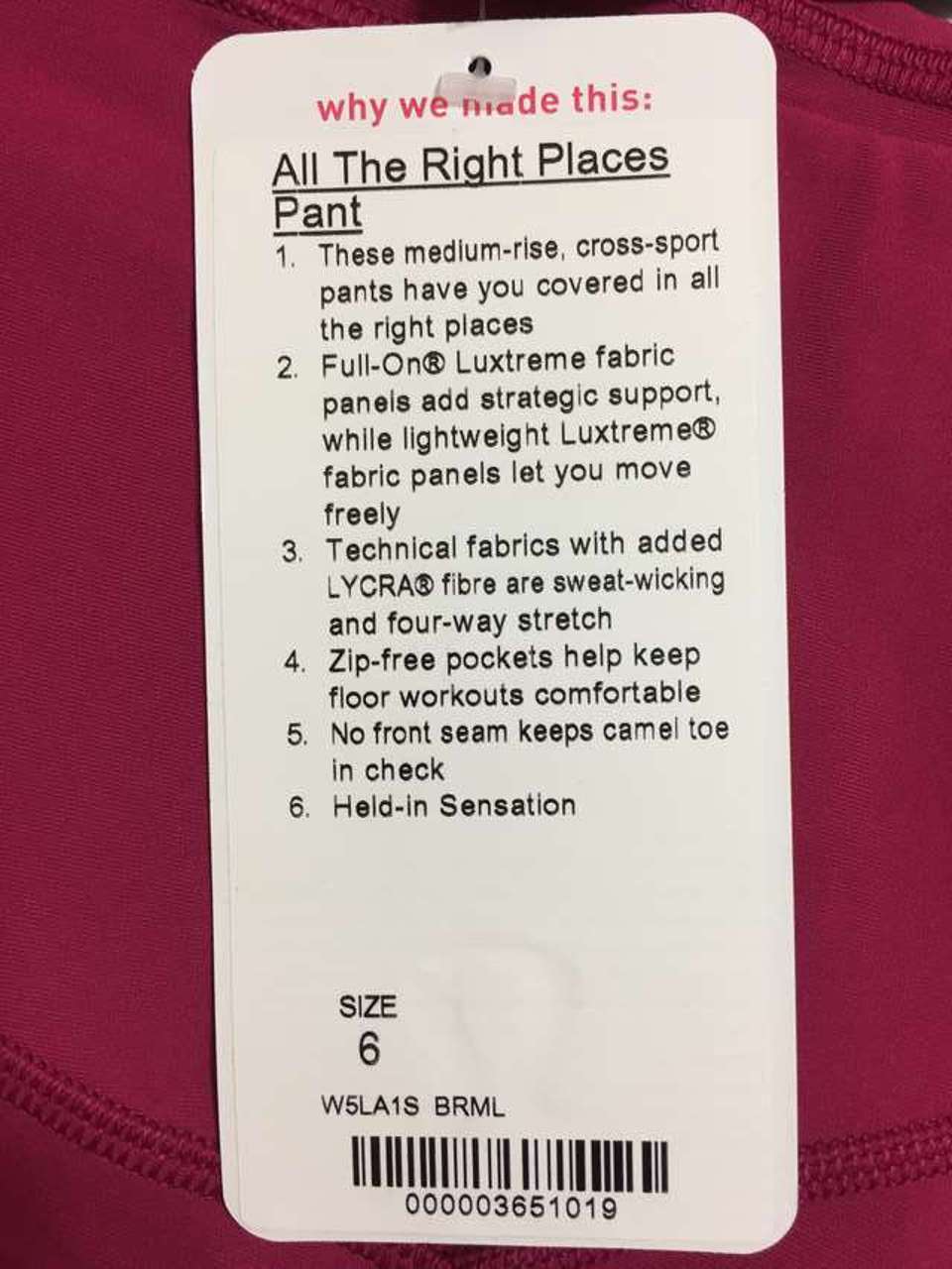 Lululemon All The Right Places Crop 8