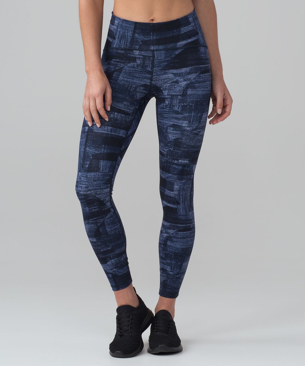 Lululemon Train Times 7/8 Pant 25 Interlaced Starlight Black