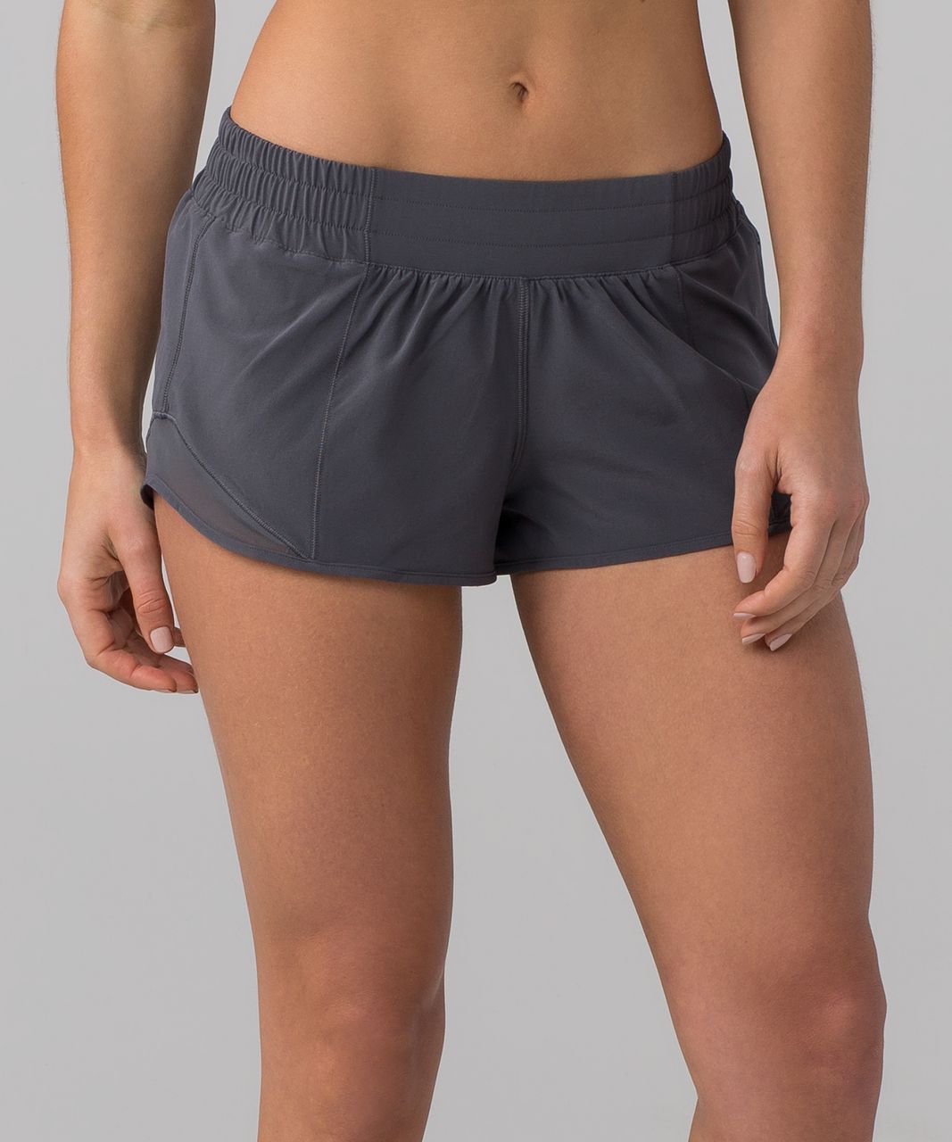 Lululemon Hotty Hot Short II (2.5) - Dark Carbon - lulu fanatics