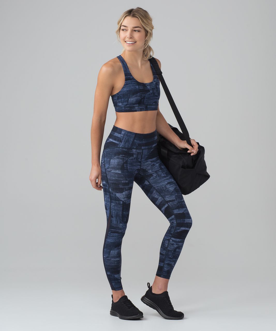 Lululemon Invigorate Bra - Transition Multi Midnight Navy