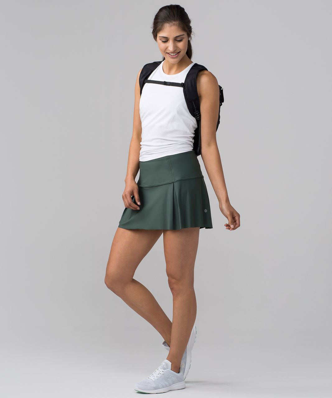 Lululemon Lost In Pace Skirt (Regular) (13") - Dark Forest