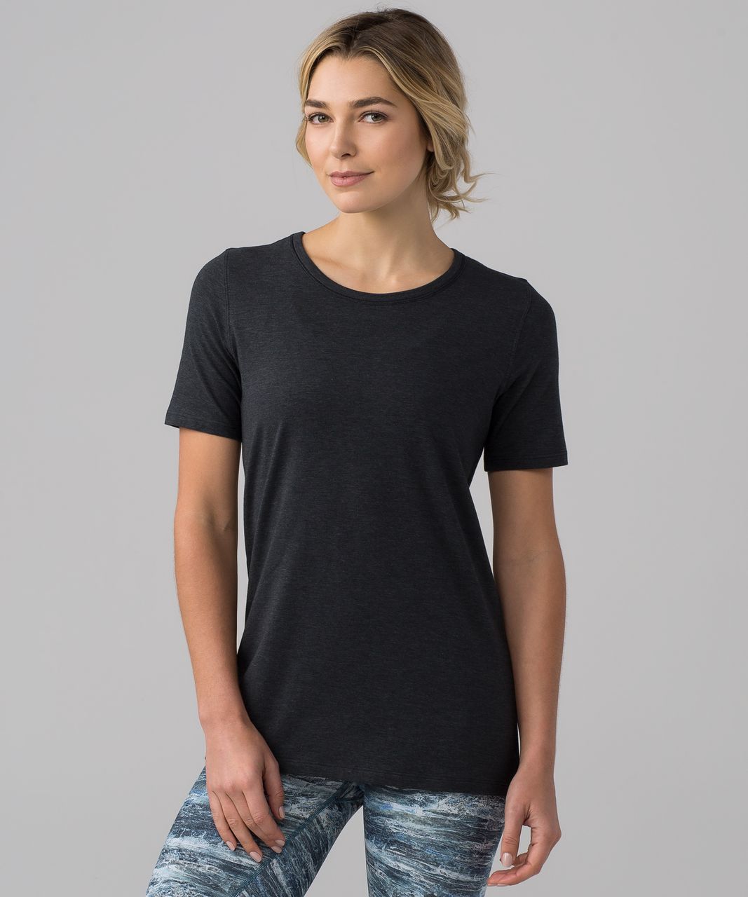 Lululemon Love Tee Crew II - Heathered Black