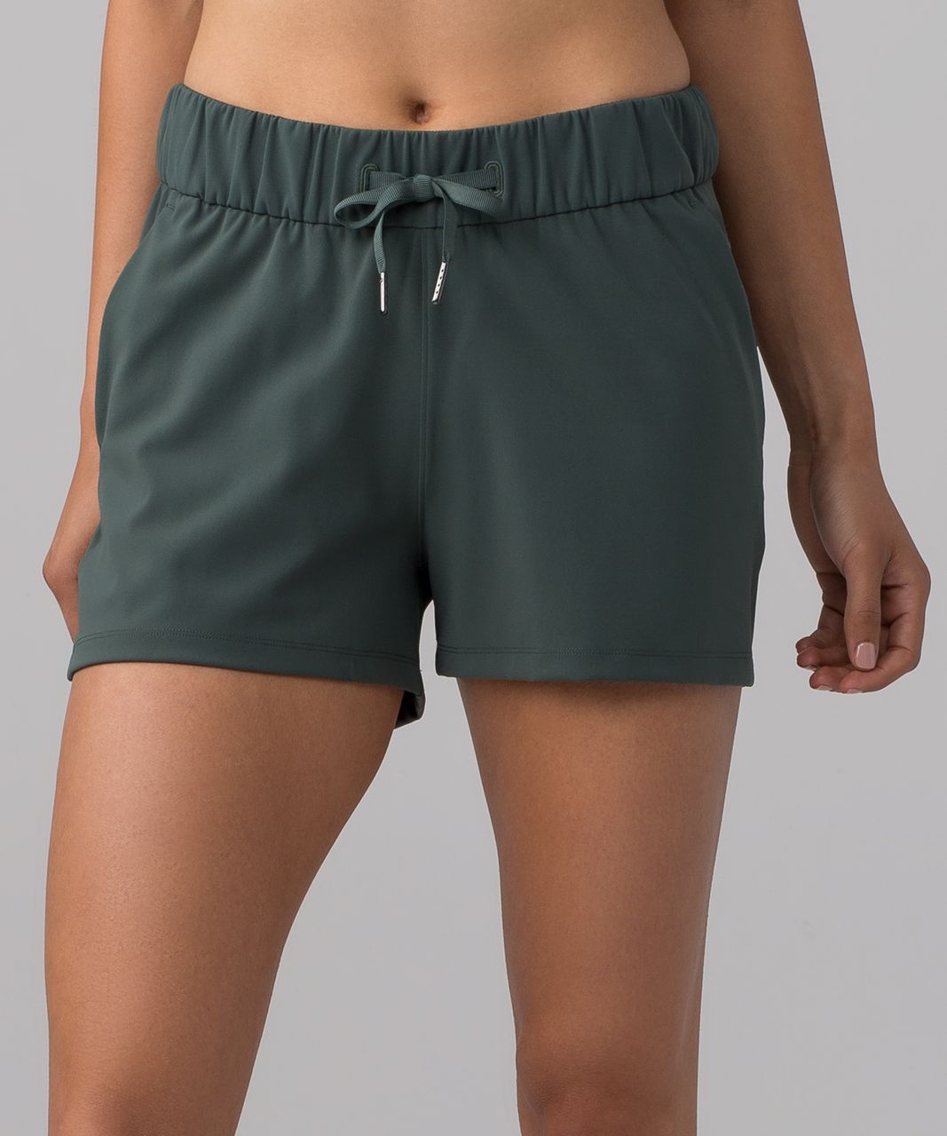 Lululemon On The Fly Short (3") - Dark Forest