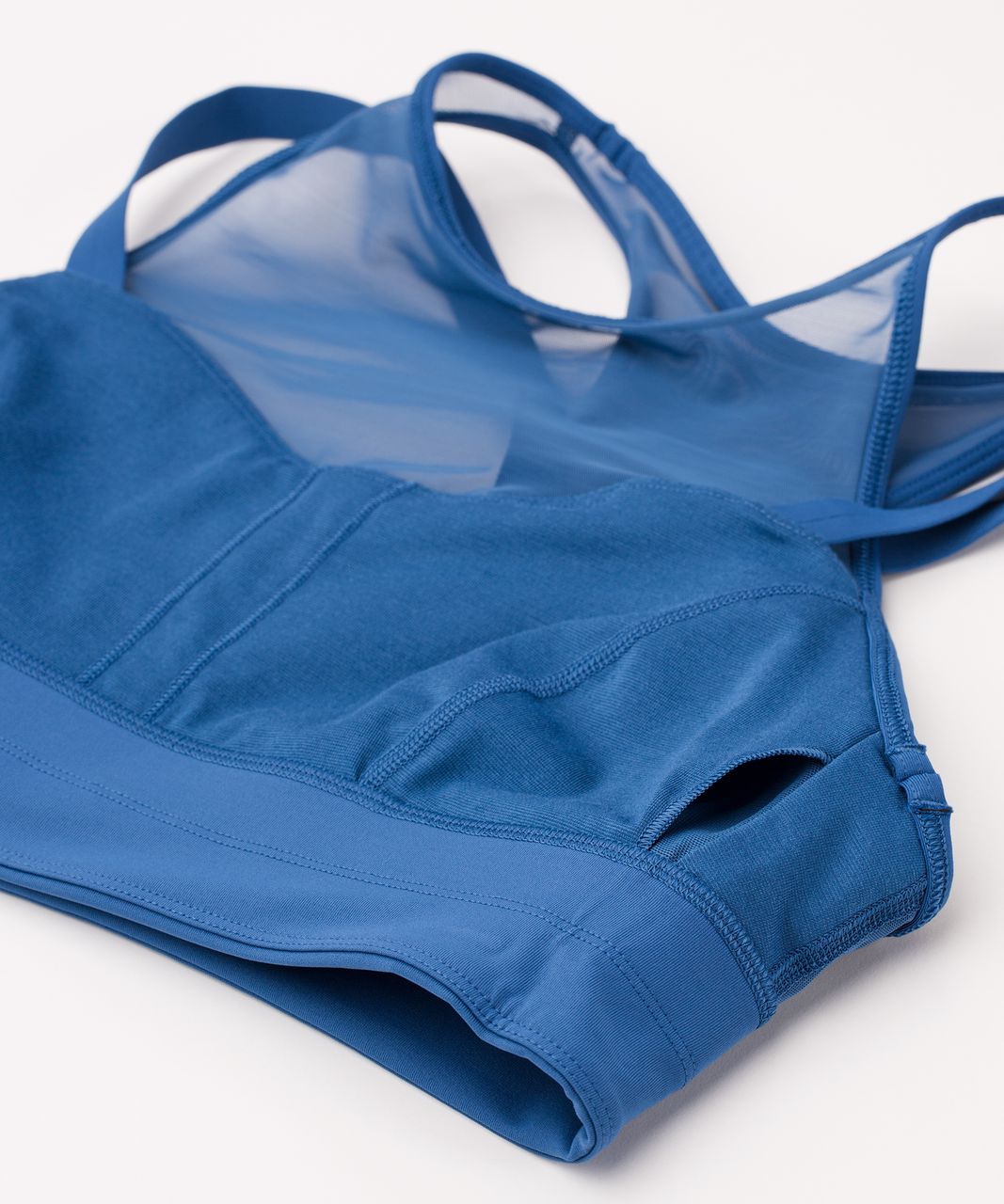 Lululemon Sun Setter Strappy Mesh Sports Bra Royal Blue High Coverage 10 -  $55 - From Fried