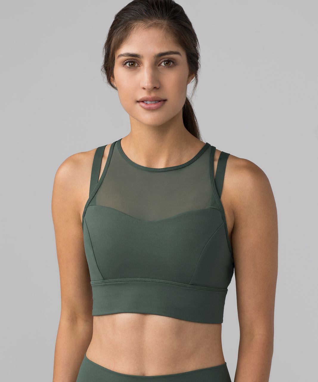 Lululemon Sun Setter Strappy Mesh Sports Bra Royal Blue High Coverage 10 -  $55 - From Fried