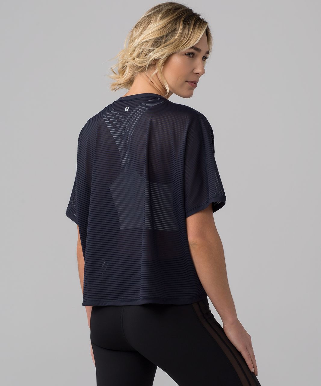 Lululemon Lean In Short Sleeve - Midnight Navy