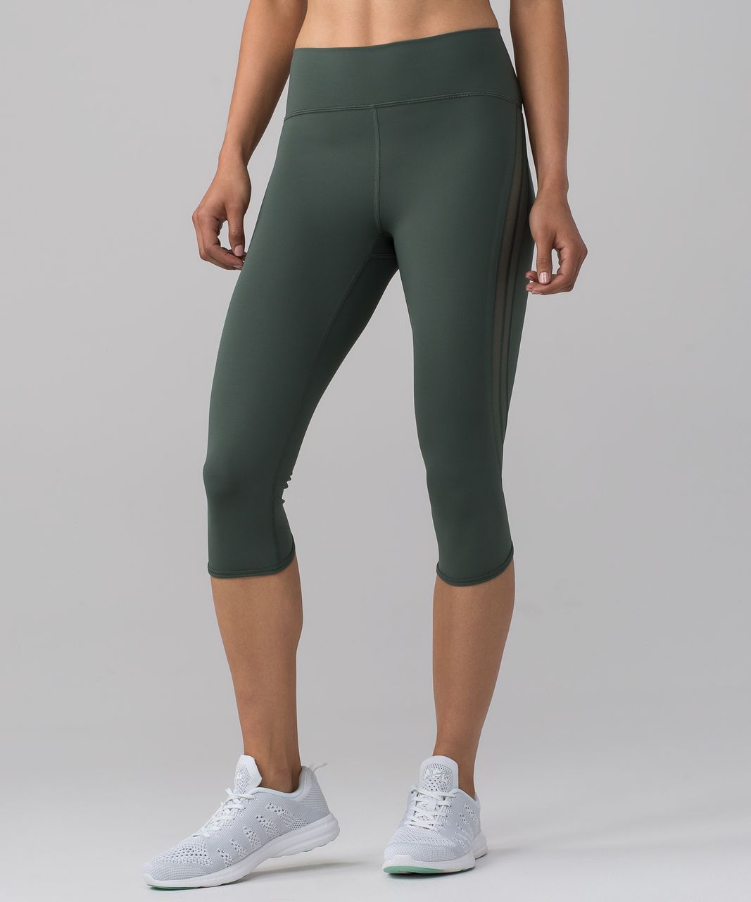 Lululemon Sun Setter Crop (17") - Dark Forest