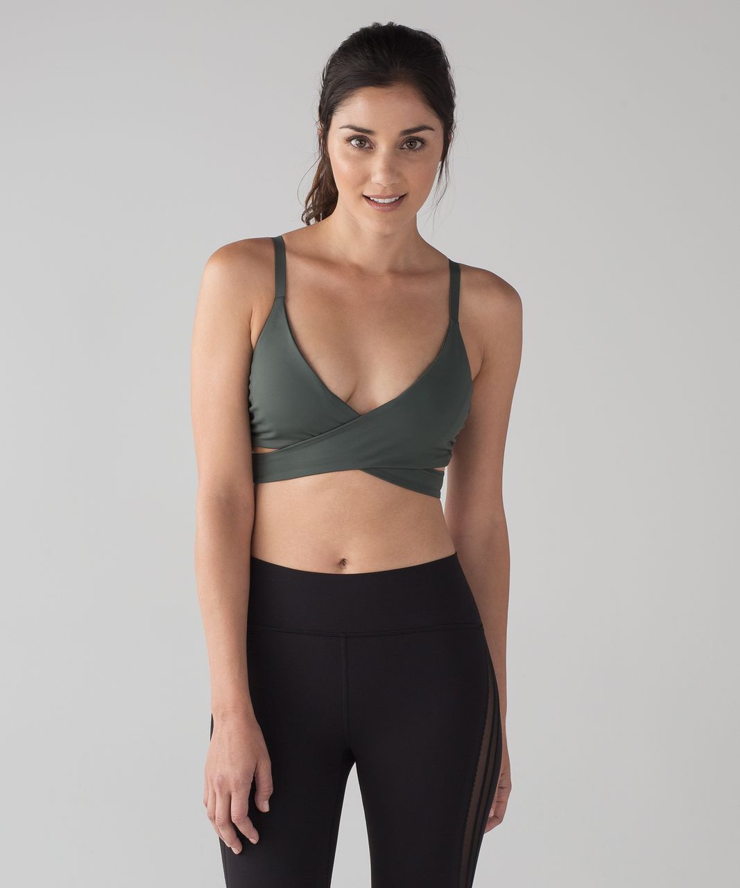 Lululemon Lean In Bra - Dark Forest