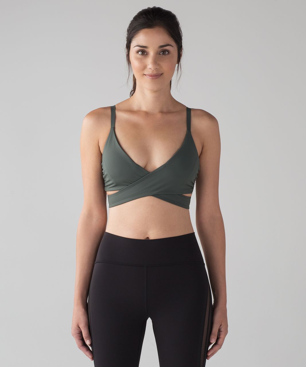 Lululemon Lean In Bra - Dark Forest