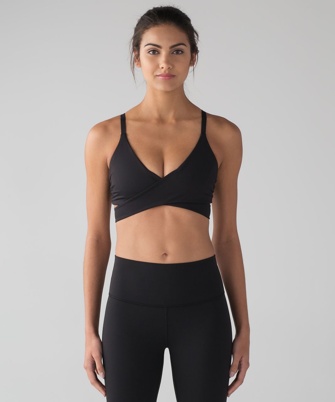 Lululemon Lean In Bra - Black - lulu fanatics