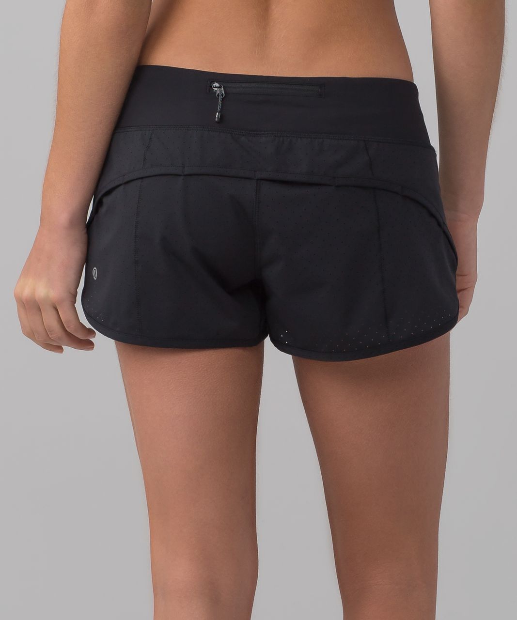 lululemon shorts with mesh trim