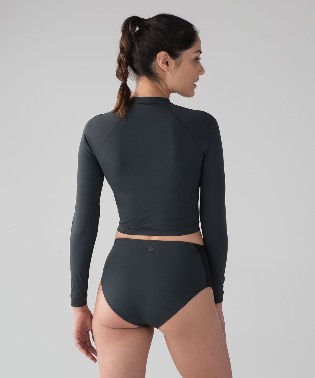 Lululemon Sea Courage Rashguard - Deep Coal / Black