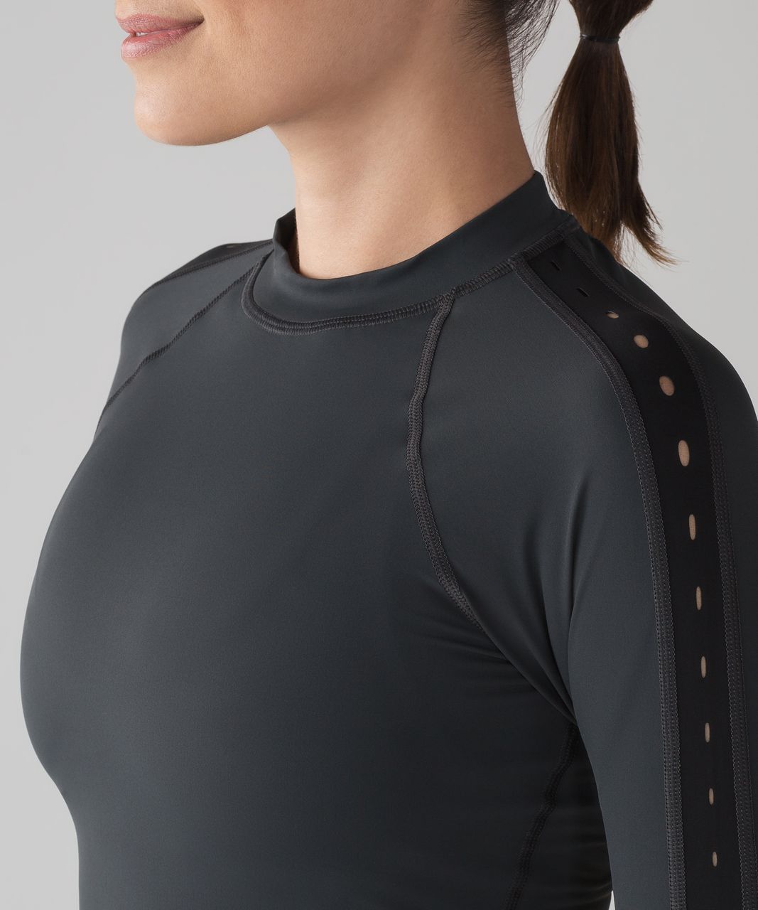 Lululemon Sea Courage Rashguard - Deep Coal / Black