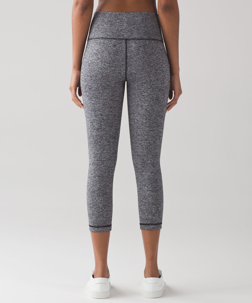 Lululemon Wunder Under Crop (Hi-Rise) *21 - Heathered Black - lulu fanatics