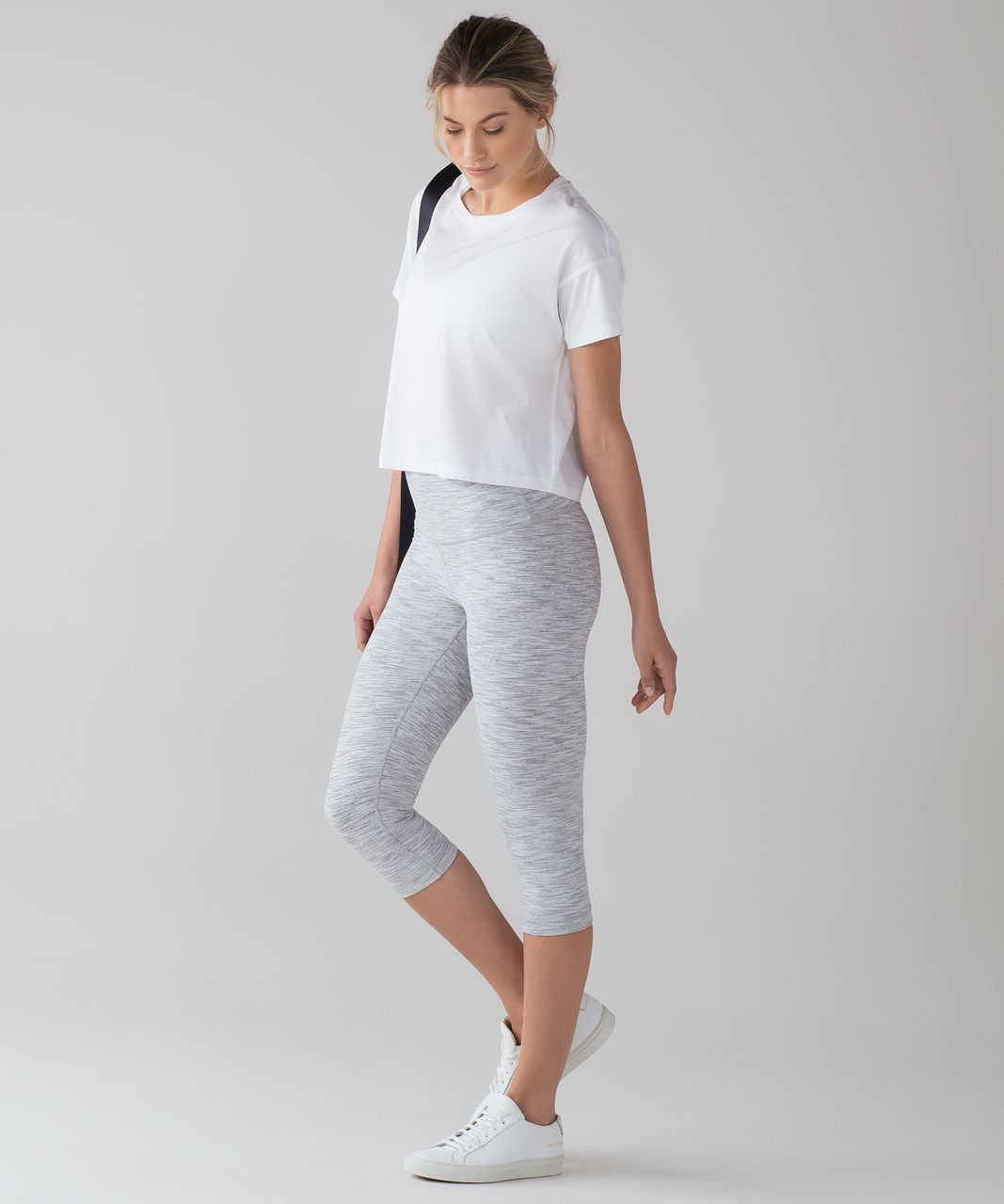 Lululemon Wunder Under Hi-Rise 1/2 Tight (Luxtreme) - Wee Are From Space Ice Grey Alpine White