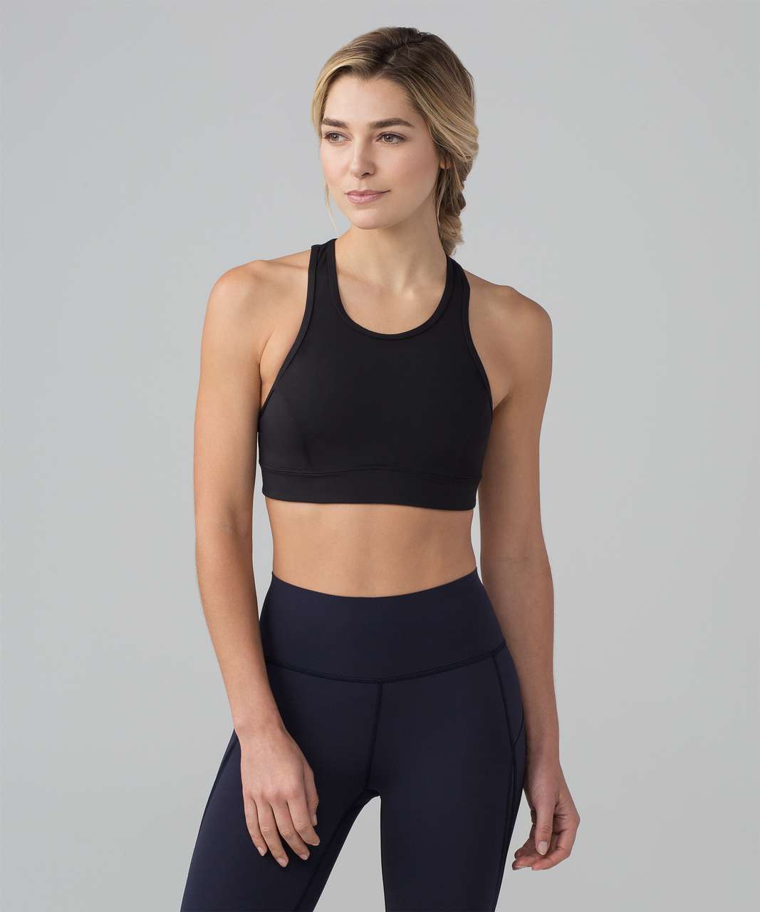 Lululemon Pace Perfect Bra (SeaWheeze) - Jet Stream / Black - lulu fanatics