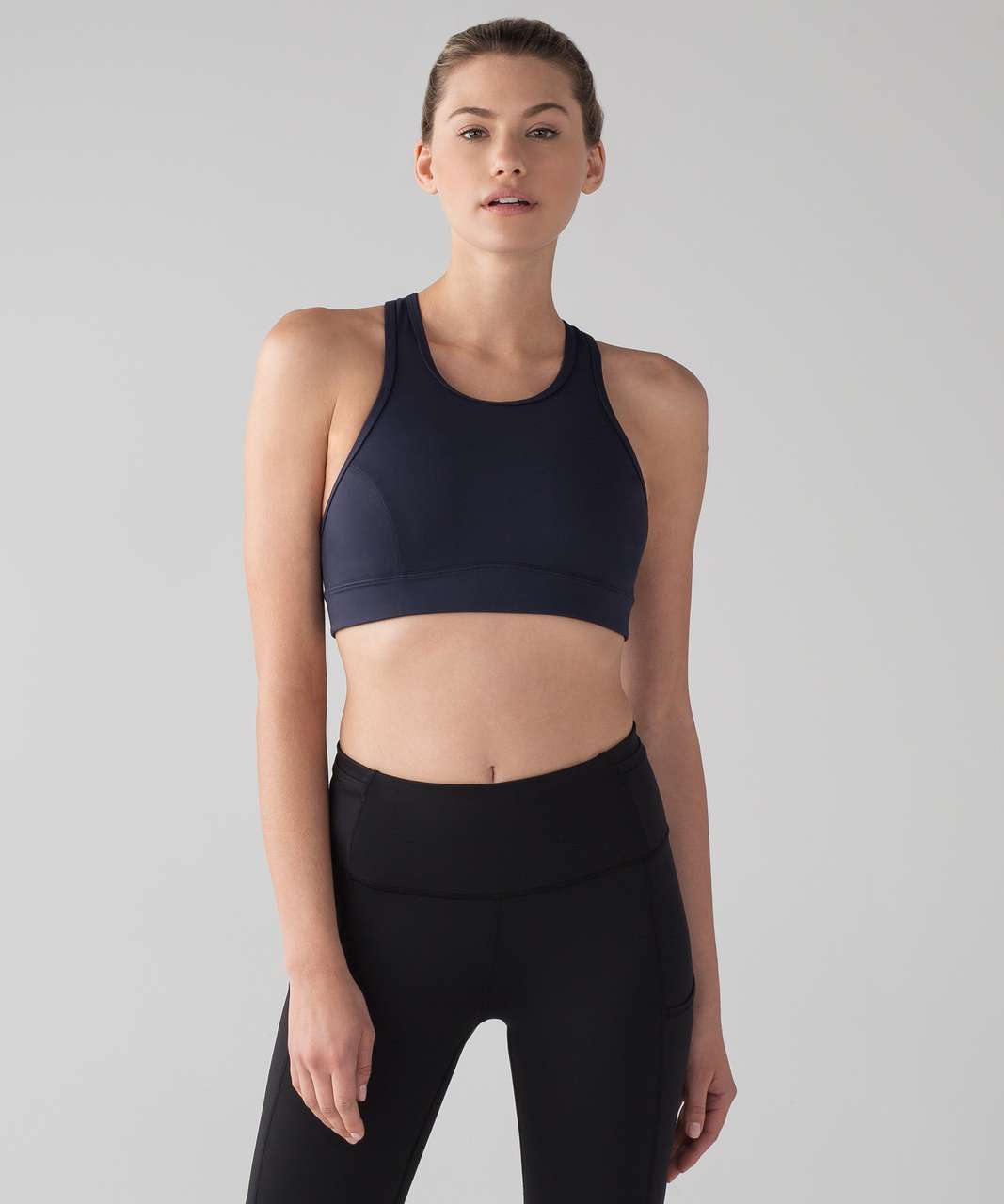 Lululemon Pace Perfect Run Yoga Higher Neckline Sports Bra SZ 8