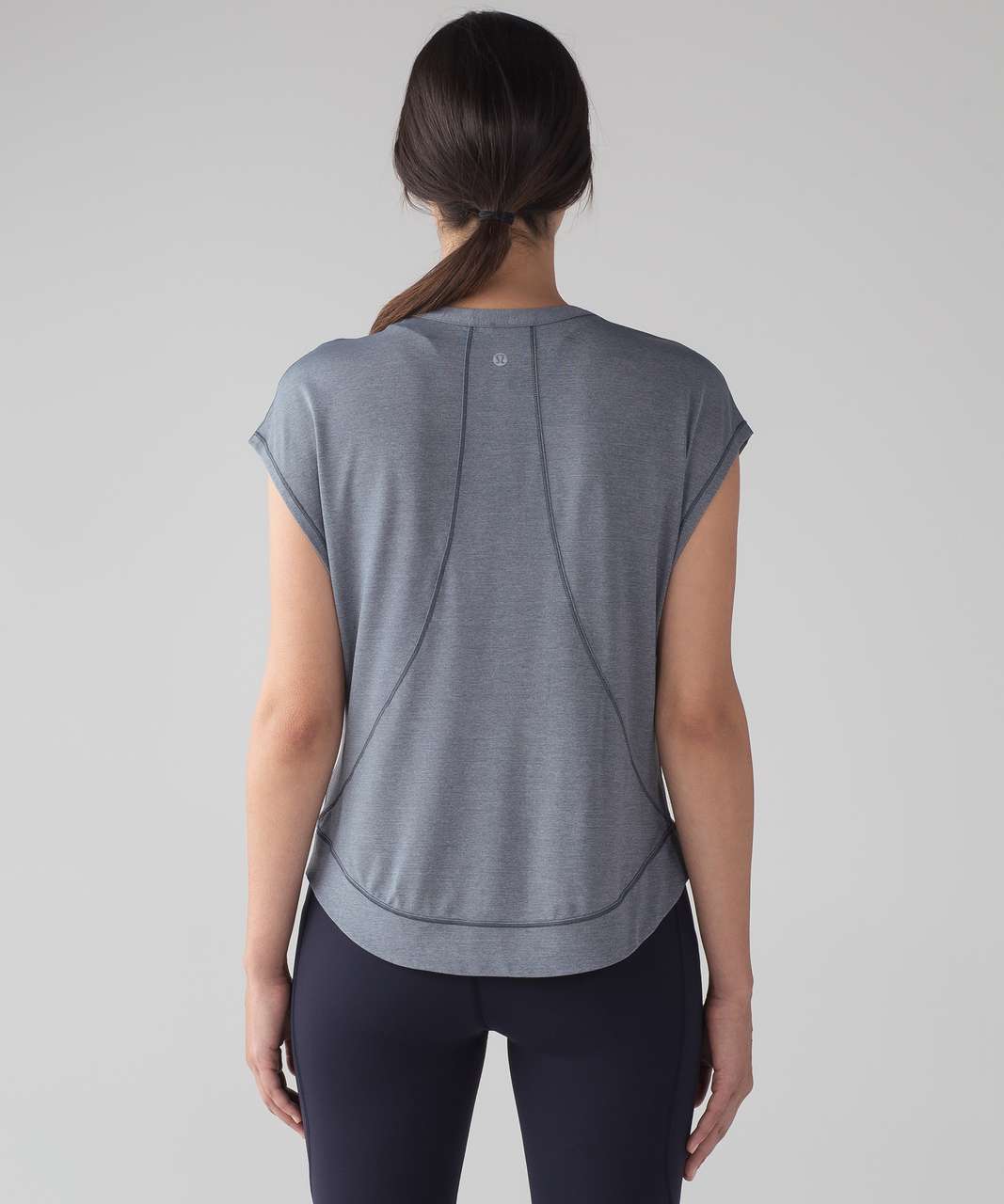 Lululemon Pace Perfect Short Sleeve - Heathered Sterling / Sterling