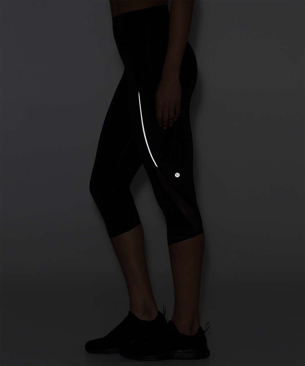 Lululemon Pace Pusher High Rise Crop Leggings Black Animal Print Reflective  8 - $62 - From Marie