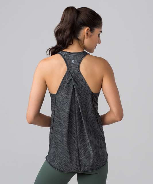 Lululemon Essential Tank - Heathered Black (First Release) - lulu fanatics