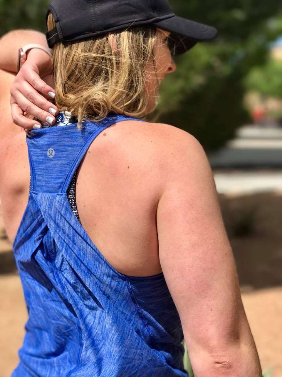 Lululemon Essential Tank - Heathered Jet Stream