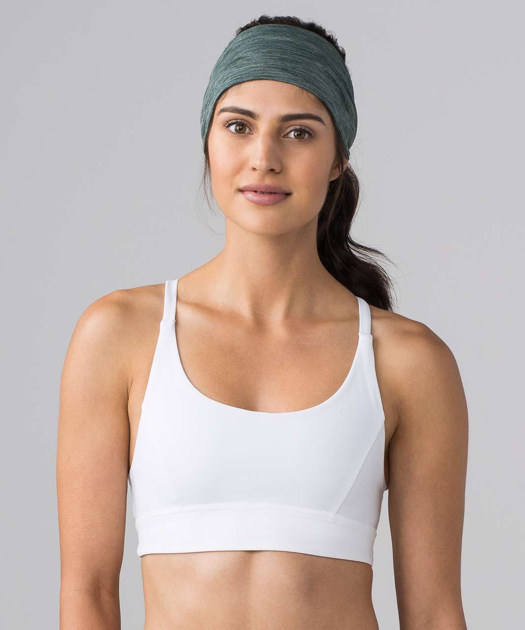 Lululemon Fringe Fighter Headband - Heathered Dark Forest / Heathered Dark Forest