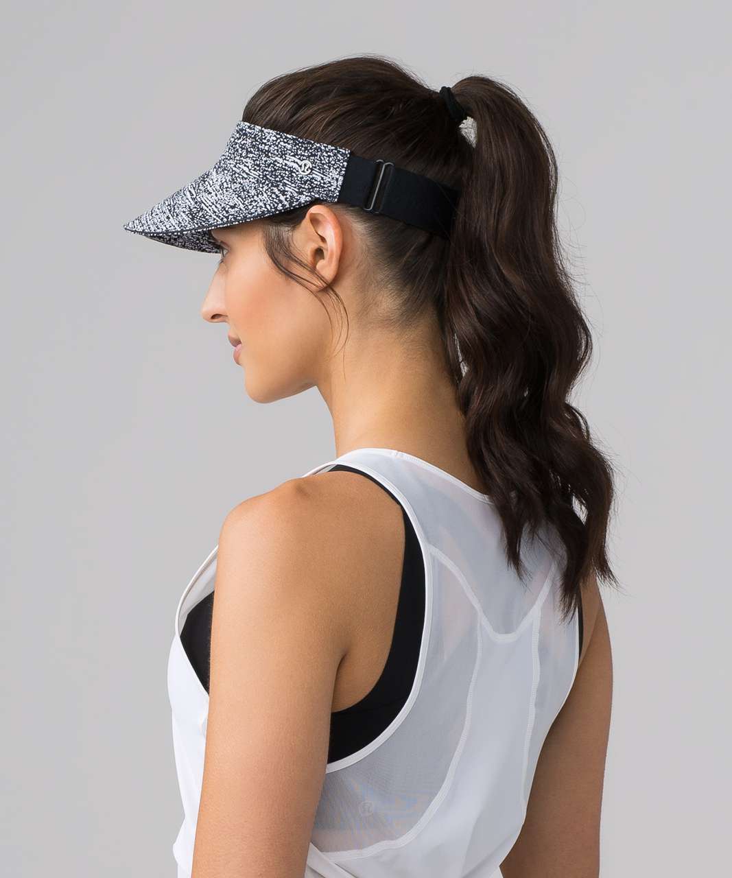 Lululemon Fast Paced Run Visor - Air Time White Black / Black