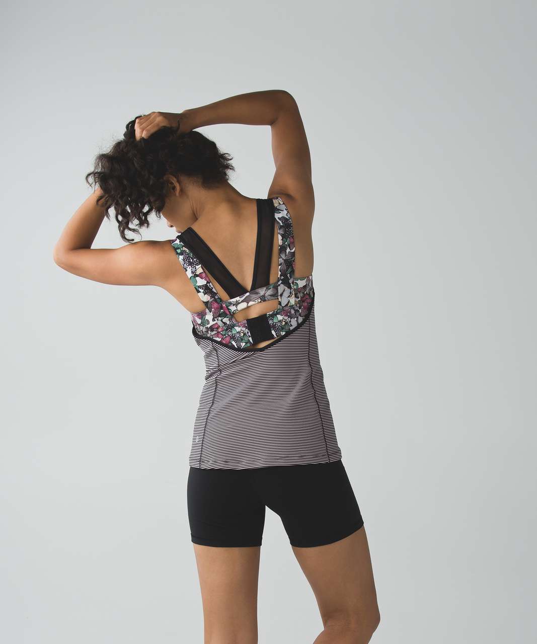 Lululemon Super Sport Tank - Gator Green / Biggie So Fly Butterfly