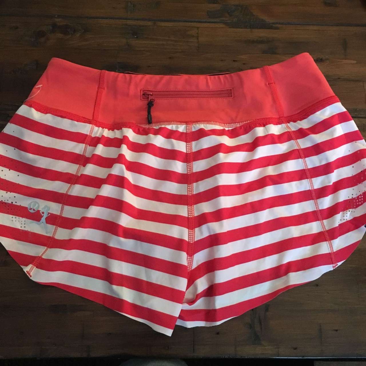 Lululemon Run: Light As Air Short - 2012 Seawheeze - Fearless Red Waldo Stripe