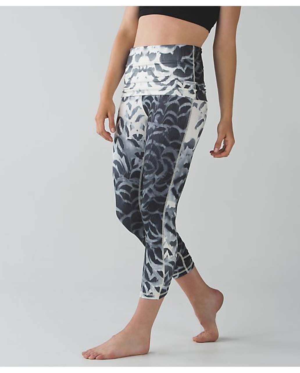 Lululemon Wunder Under Pant*SE Dance - Pretty Plume Angel Wing Black - lulu  fanatics