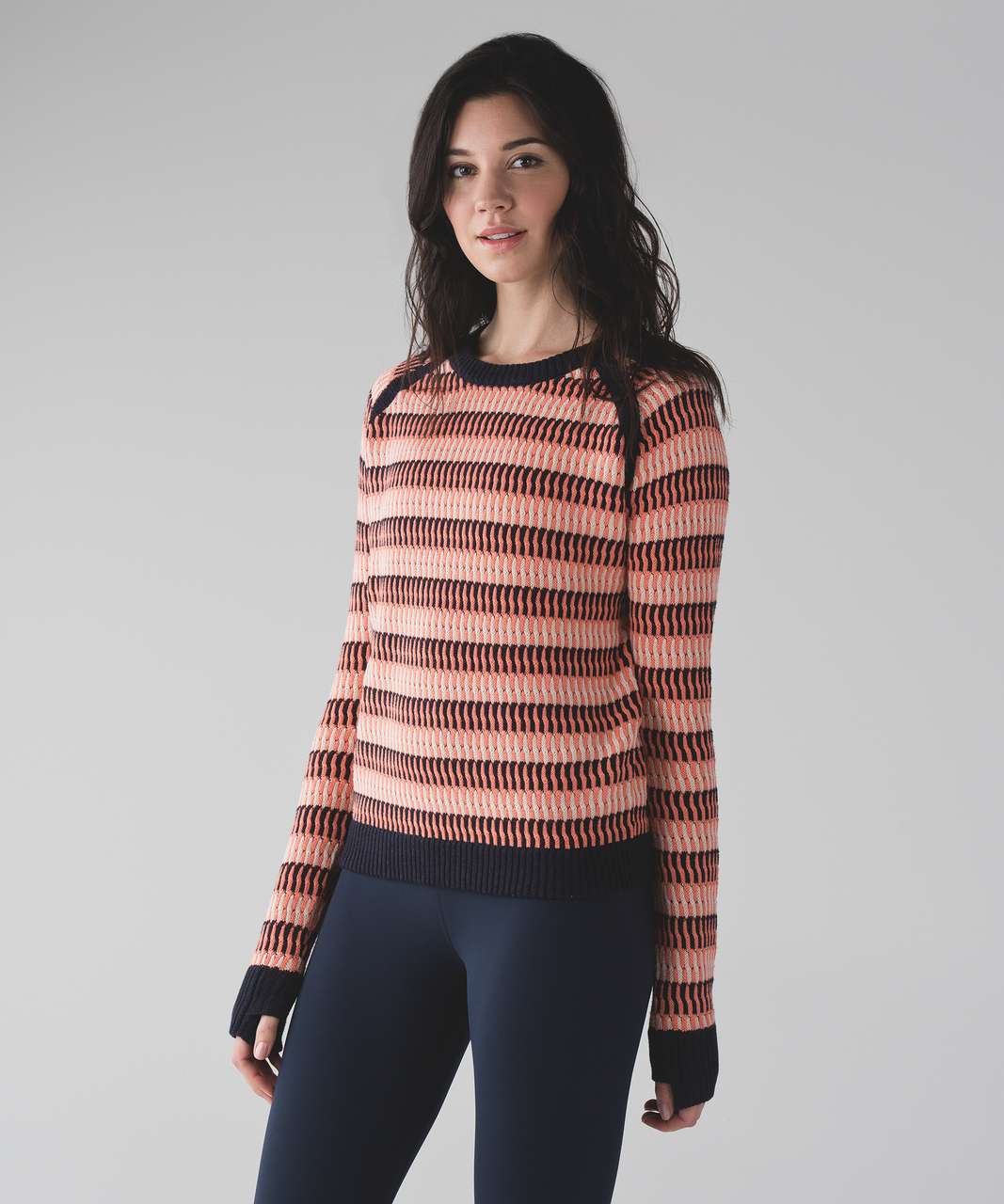 Lululemon Devi Crew - Naval Blue / Nudie / Plum Peach