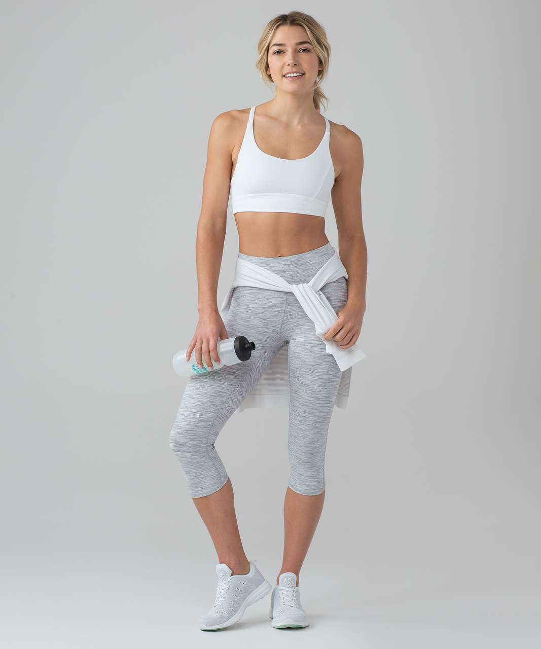 Lululemon Train Times Crop (17") - Wee Are From Space Ice Grey Alpine White