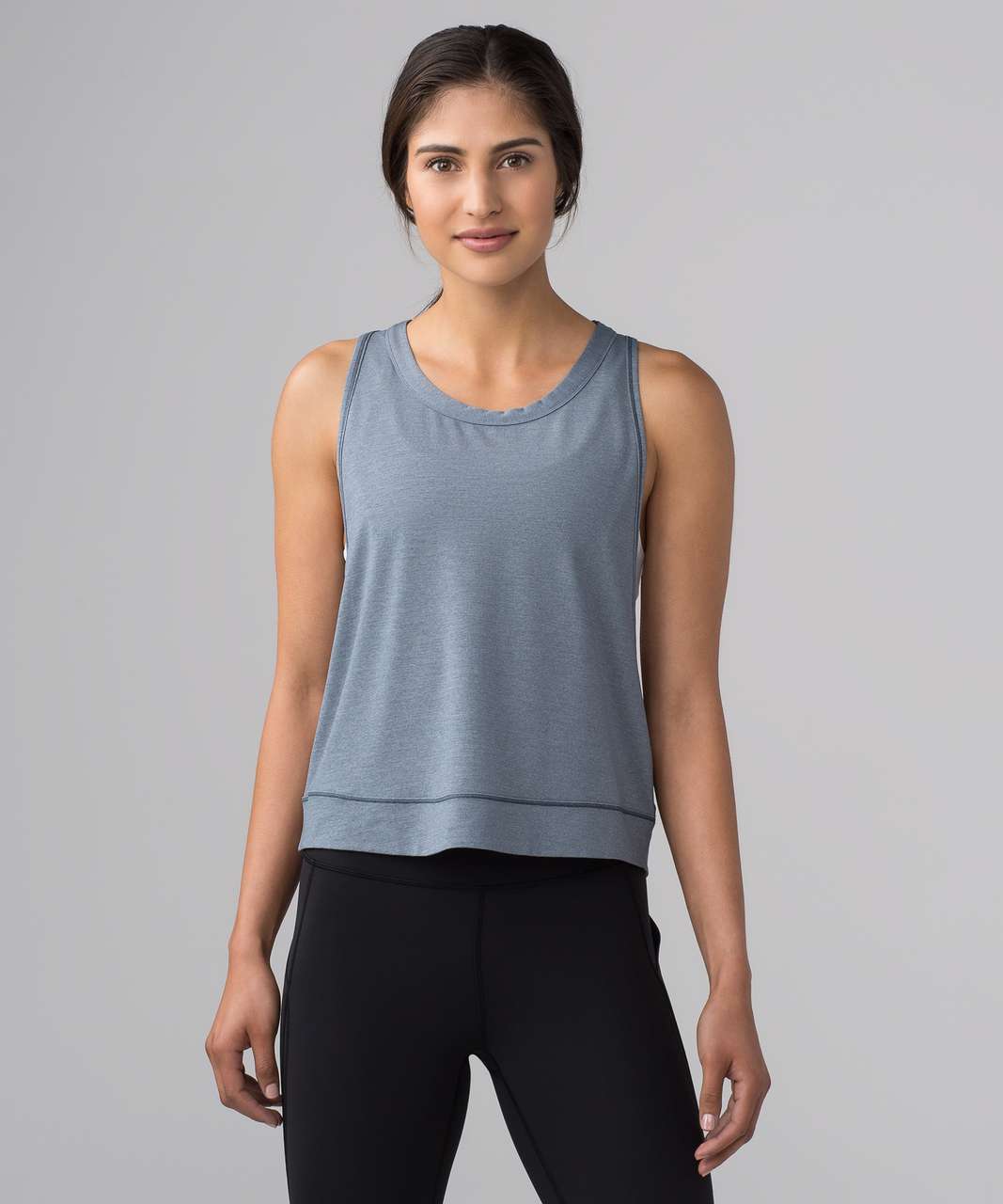 Lululemon Pace Perfect Tank - Heathered Sterling / Sterling