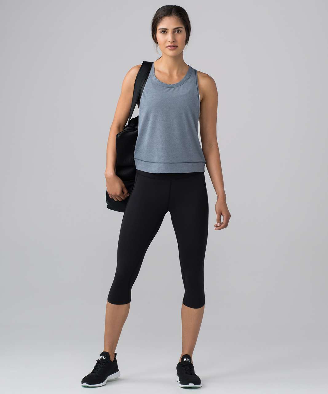 Lululemon Pace Perfect Tank - Heathered Sterling / Sterling