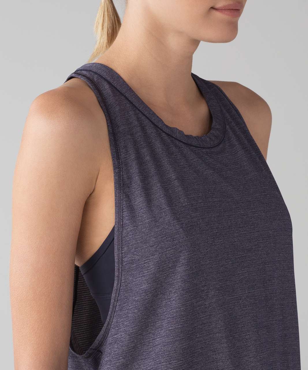 Lululemon Pace Perfect Tank - Heathered Midnight Navy / Midnight