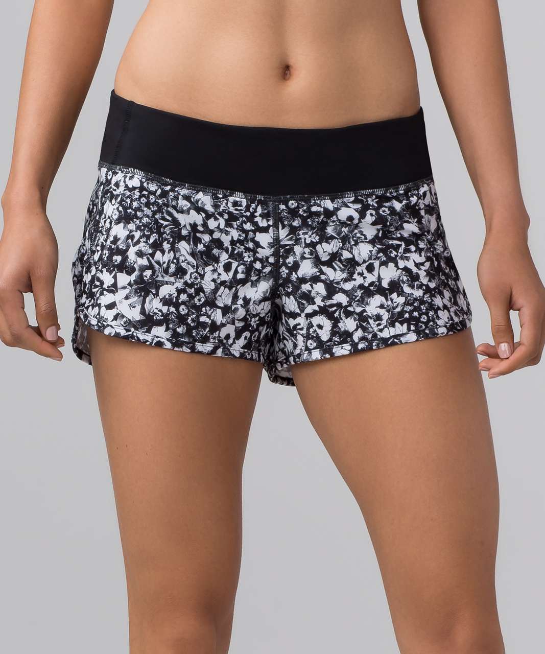 Lululemon Speed Short (4-way Stretch 2.5) - Mash Up White Black / Black -  lulu fanatics