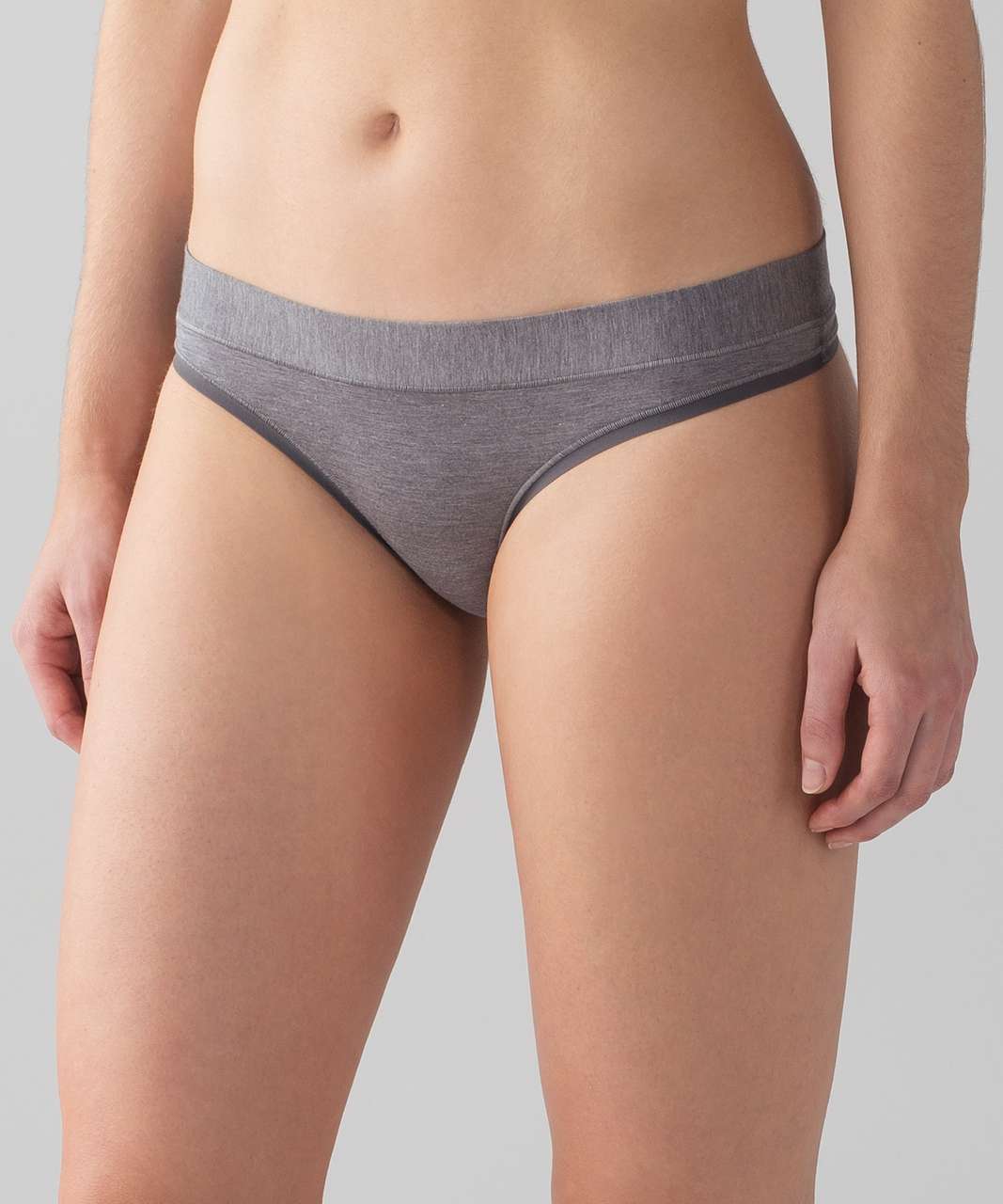 Lululemon Mula Bandhawear Thong - Heathered Dark Carbon / Dark Carbon