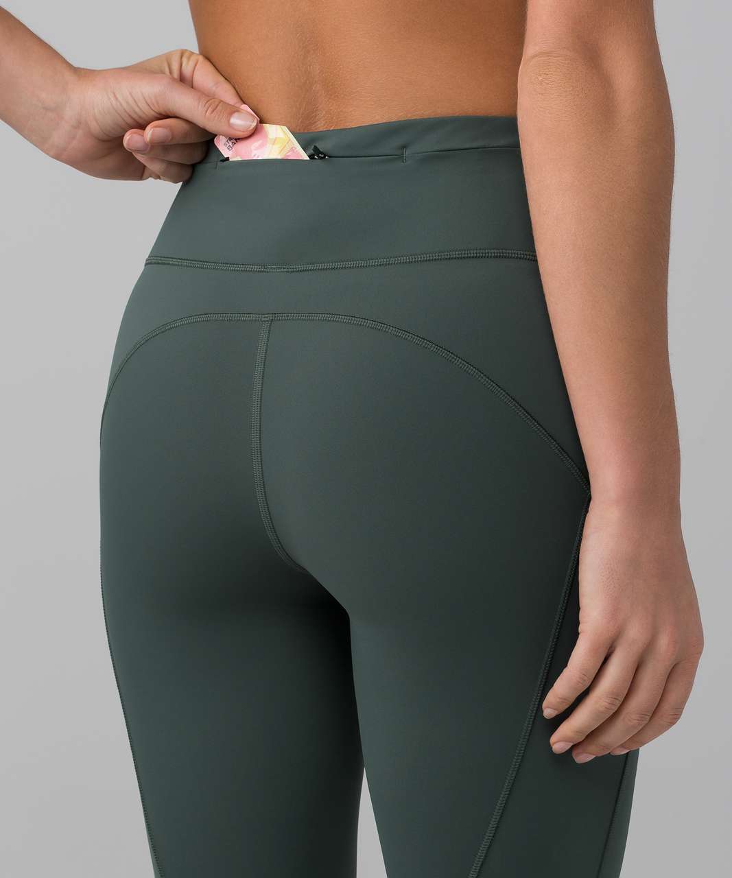 Lululemon Time To Sweat Crop *23 - Dark Forest - lulu fanatics