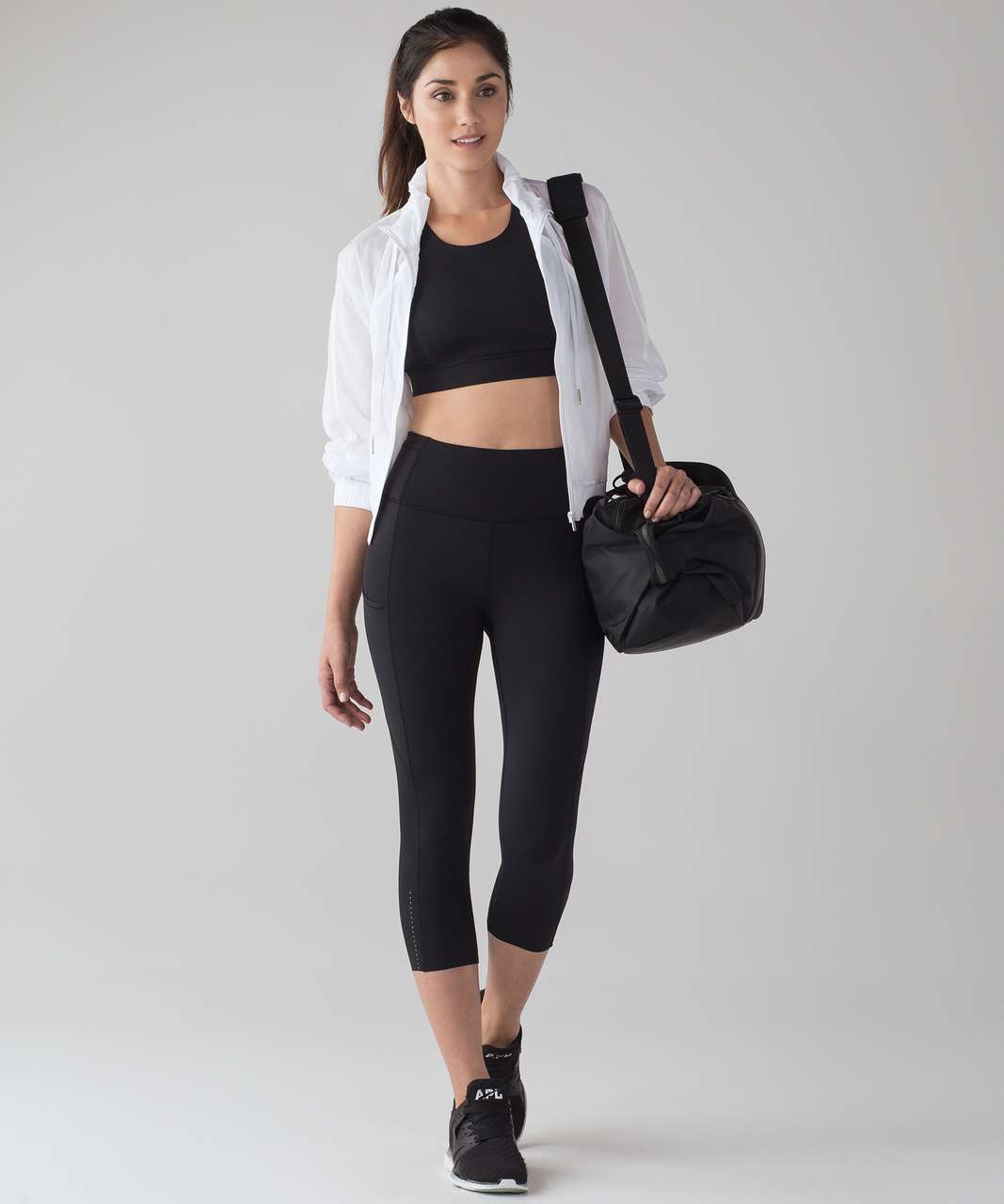 Lululemon Fast & Free Crop II *Nulux 19" - Black (First Release)