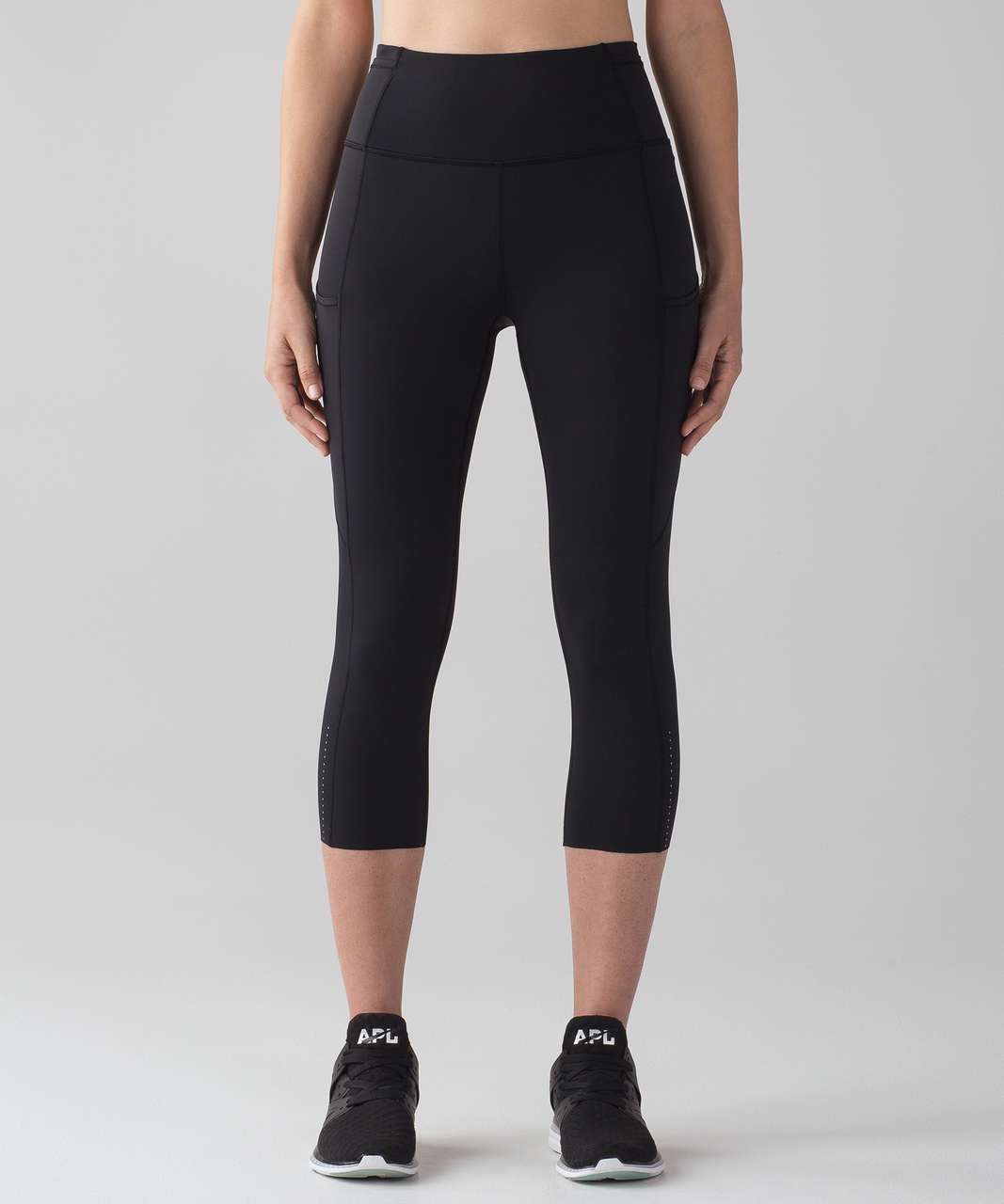 Lululemon Just Breathe Crop - Black - lulu fanatics