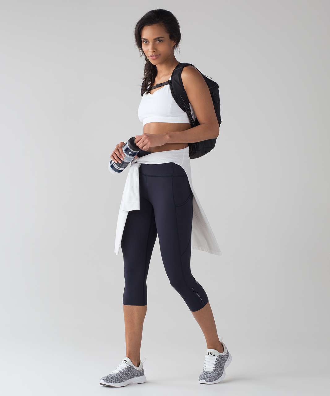 Lululemon Fast & Free Crop II *Nulux 19 - Black - lulu fanatics