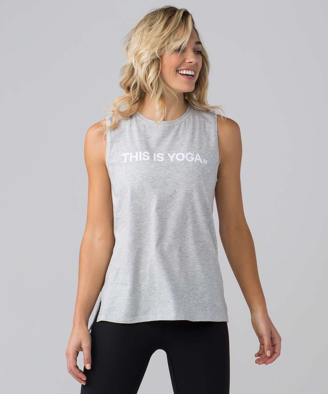 Lululemon Love Sleeveless Tank (This Is Yoga) - Heathered Vapor