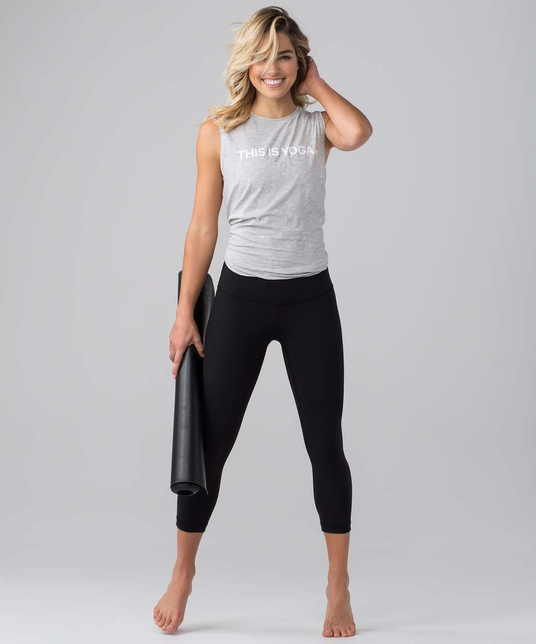 Lululemon Love Sleeveless Tank (This Is Yoga) - Heathered Vapor