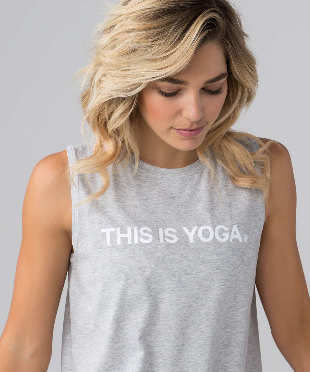 Lululemon Love Sleeveless Tank (This Is Yoga) - Heathered Vapor