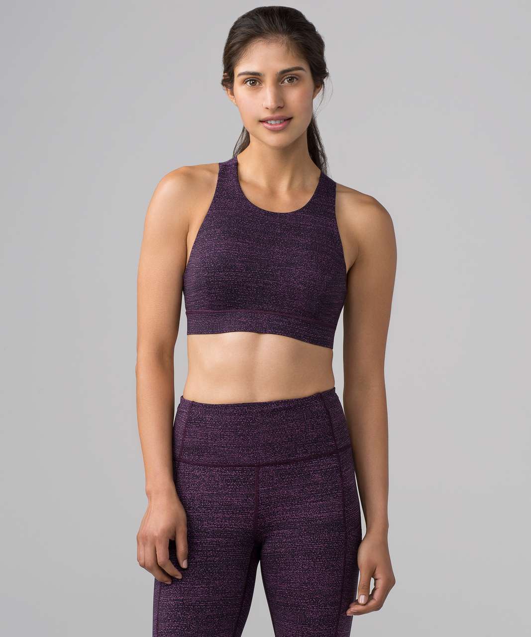 Lululemon Fast & Free Bra (Nulux) - Salt Dark Mystic Black - lulu