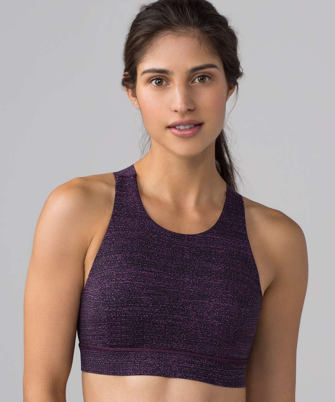 Lululemon Fast & Free Bra (Nulux) - Salt Dark Mystic Black