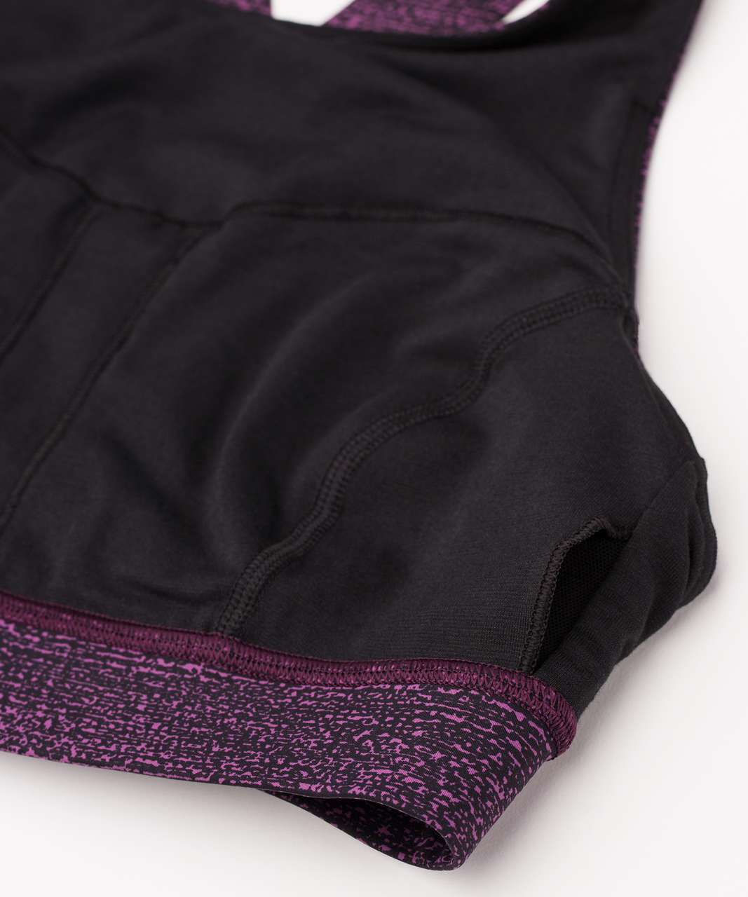 Lululemon Fast & Free Bra (Nulux) - Salt Dark Mystic Black