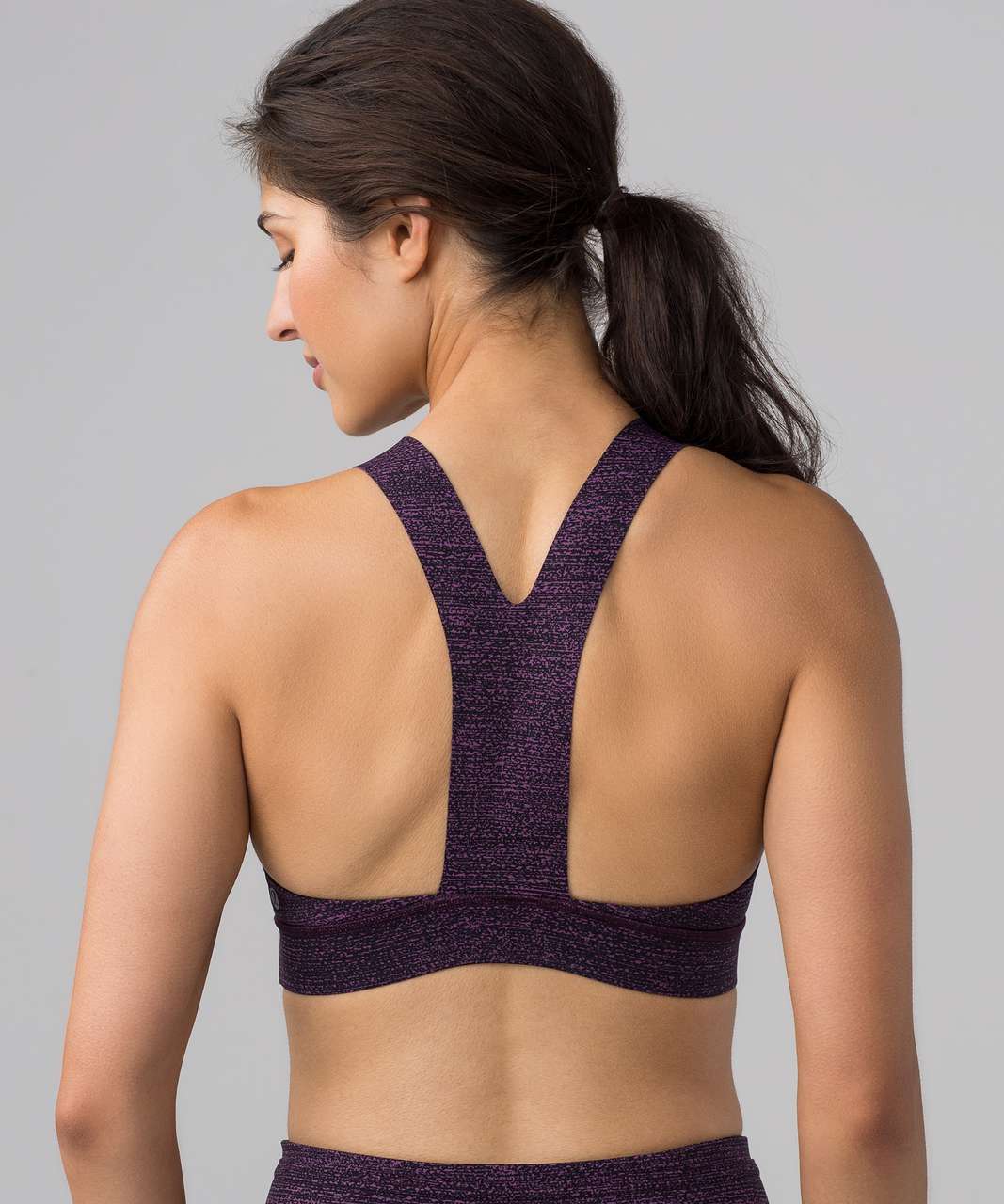 Lululemon Fast & Free Bra (Nulux) - Salt Dark Mystic Black