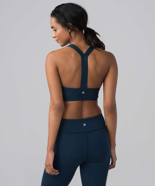 lululemon Twist and Reach High Neck Sport Bra BLACK 8 - Schimiggy