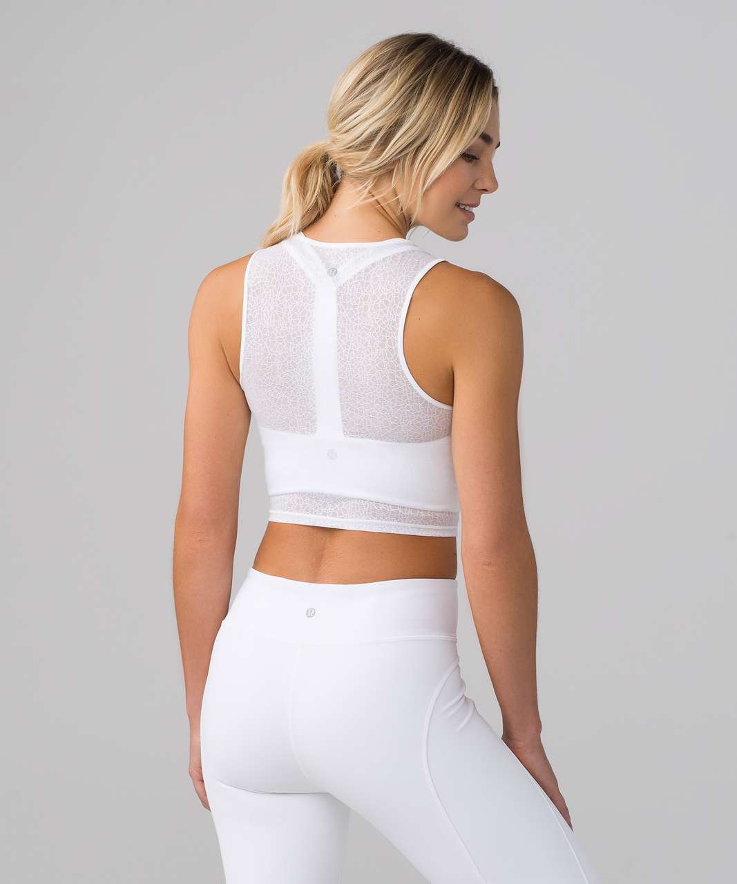 Lululemon Twist & Train Crop Tank - White